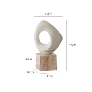 Modern Abstract Geometric Sculpture Ornament