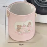 Cute Character Foldable Laundry Basket — Large-Capacity Storage Hamper