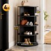 360-Degree Rotating Multi-Layer Shoe Rack