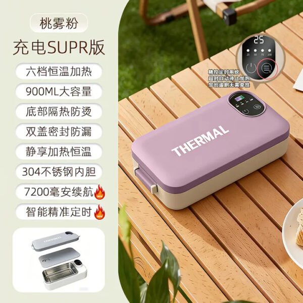 O1CN01zf97Yj27ZxCBwqnNm_2221502757812-0-cib Electric Rechargeable Heating Lunch Box (304 Stainless Steel, No Water-Fill)