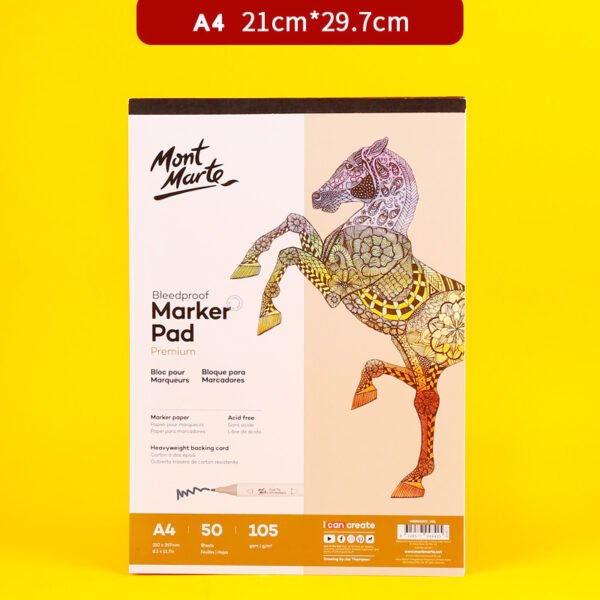 Mont Marte Alcohol Marker Set & Marker Paper Pad Collection