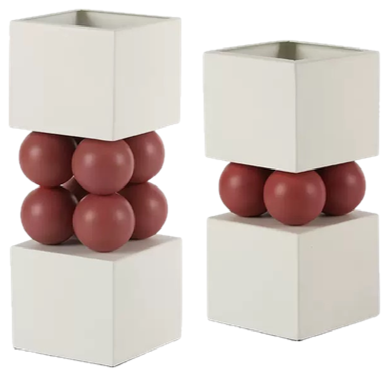 Modern Geometric Beaded Vase
