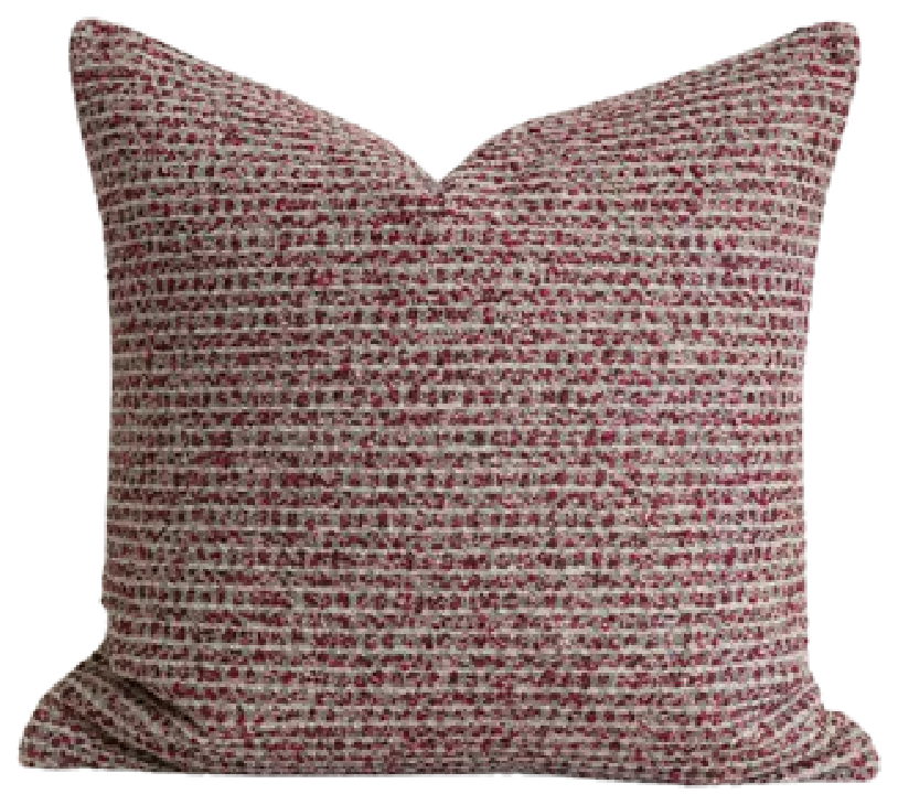 Camellia Field Textured Throw Pillow