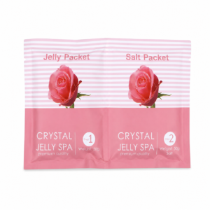Rose Crystal Jelly Foot Spa Set - Jelly and Salt Packets