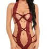 Foreign Trade Supply European and American New Sexy Hollow Strap Bow Bodysuit Sexy Underwear
