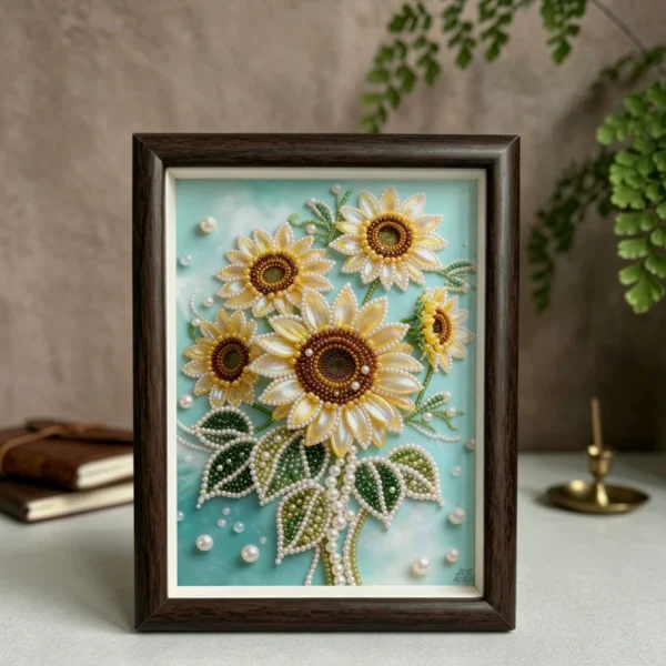 Star & Landscape Pearl Diamond Painting DIY Kit, Small Size with Frame