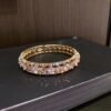 Zircon Openwork Cuff Bracelets - Wide Adjustable Statement Bangle Collection