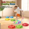 Musical Light-Up Balance Stepping Stones - Sensory River-Crossing Game for Kids