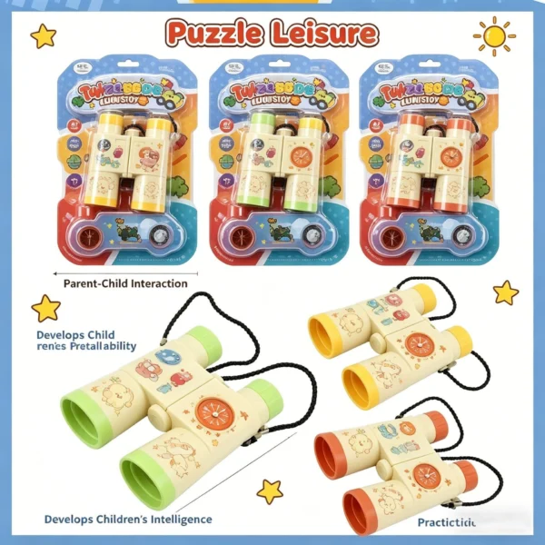 O1CN010i56p72EcQehfv2fW_2222124958765-0-cib.jpg_ UV-Print Cartoon Binoculars with Compass & Lanyard - Kids Outdoor Explorer Toy
