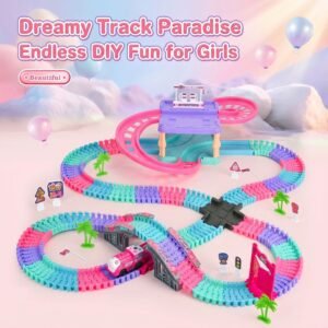 Dreamy Track Paradise - DIY Magnetic Train Track Playset for Girls