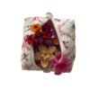 Bow & Rose Makeup Bag - Large Capacity Travel Cosmetic & Toiletry Pouch