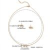 Copper Alloy Glasses-Shaped Zircon Fashion Necklace Korean Jewelry 4 Copper Alloy Glasses-Shaped Zircon Fashion Necklace Korean Jewelry