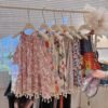 Girls Beach Style Halter Neck Patchwork Print Dress