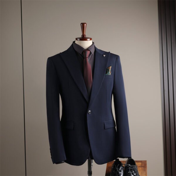 Men's Suits, Slim-Fit Korean-Style Professional Suits, Men's Business Formal Wear, High-Quality Groom's Wedding Attire, Ready Stock