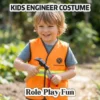 Kids Role-Play Vest Costume Set with Accessories - Firefighter, Police, Construction & More (7 Styles)
