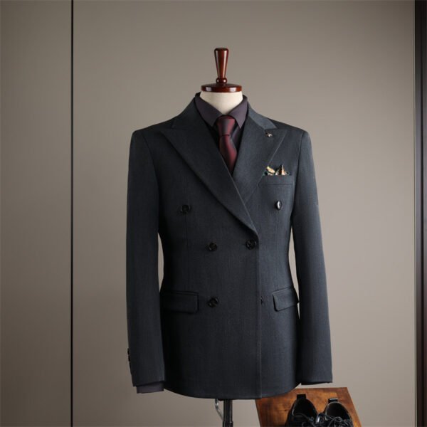2025 Men's Business Slim Black Suit Jacket Groom Wedding Dress