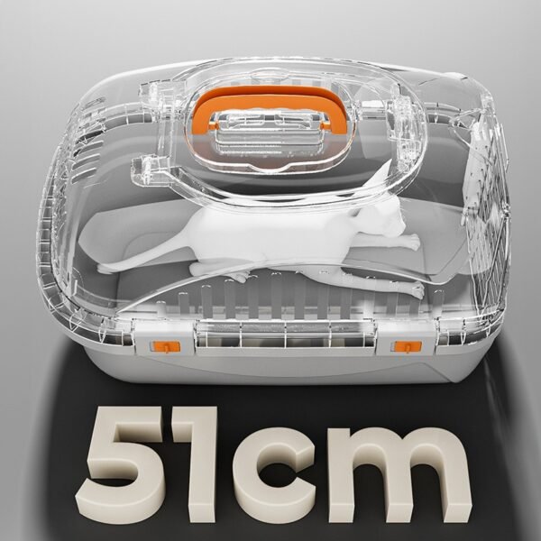 Pet Flight Box Air China Shipping Box, Convenient Breathable Anti-Stress Car Travel Cage for Cats and Dogs