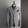 Plus Size Men's Business Casual Slim Wedding Groomsmen Dress Suit