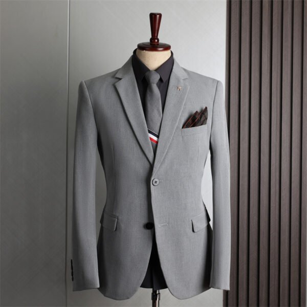 Plus Size Men's Business Casual Slim Wedding Groomsmen Dress Suit