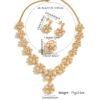Xinjiang High-End Pearl Necklace Set with Earrings and Open Ring, Diamond-Encrusted Three-Piece Set