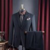 High-End Suit for Men, Pure Gray, Wrinkle-Resistant, Slightly Elastic, Formal Wear, Groom, Wedding, Best Man, Suit Set for Men