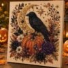 Cross-Border Halloween Raven Pumpkin DIY Pearl Diamond Painting Kit