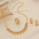 Cross-Border Gold-Plated Strong Color-Preserving Necklace Set, Exquisite Clavicle Chain, Xinjiang Hot Style