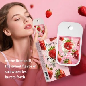 Strawberry Kiss Travel Perfume Spray 50ml, Alcohol-Free, Fruity Floral Fragrance