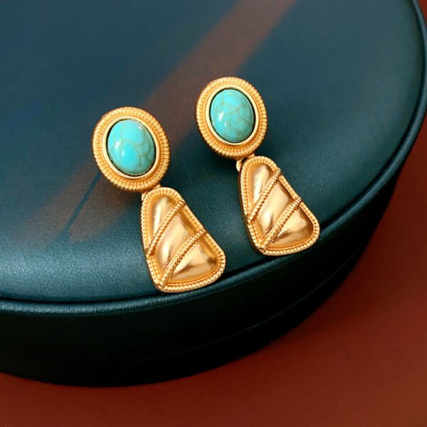 Vintage Turquoise & Pearl Jewellery - Sterling Silver Pin Stud Earrings and Necklaces