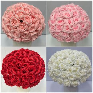 Artificial Flower Ball - Korean Style Wedding Aisle & Centrepiece Bouquet Sphere