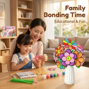 DIY Hand-Painted Foam Squishy 3D Flower Arrangement Craft Set