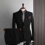 Plus Size Men's Business Casual Slim Wedding Groomsmen Dress Suit