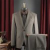 High-End Suit for Men, Pure Gray, Wrinkle-Resistant, Slightly Elastic, Formal Wear, Groom, Wedding, Best Man, Suit Set for Men