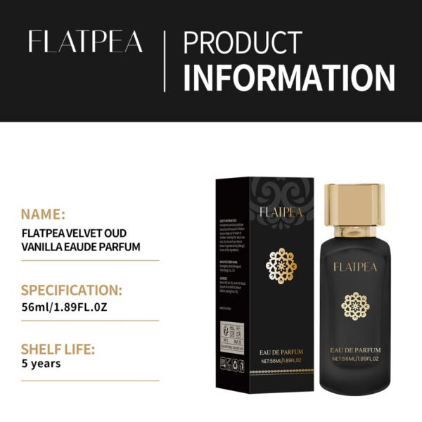 Cross-Border Velvet Ebony Vanilla Perfume Spray 56ml, Alcohol-Based, Long-Lasting Fragrance