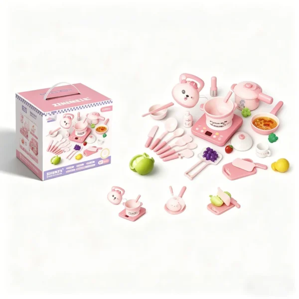 Purple Rabbit Kitchen Playset with Sound & Light