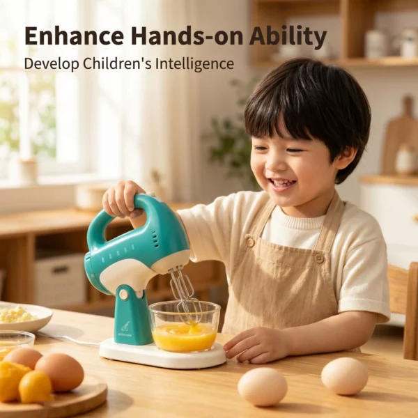 Mini Electric Play Kitchen Egg Beater Toy