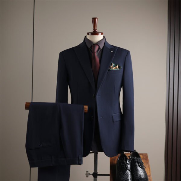 Men's Small Suit Set, New Autumn Style, Groomsmen's Suit, Wedding, Business Casual, Work, Notch Lapel Suit, Slim Fit