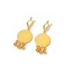 Turkish Vintage Gold Coin Tassel Earrings, Ethnic Style, Exaggerated Gold Coin Drop Earrings 5 Turkish Vintage Gold Coin Tassel Earrings, Ethnic Style, Exaggerated Gold Coin Drop Earrings