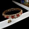Zircon Openwork Cuff Bracelets - Wide Adjustable Statement Bangle Collection