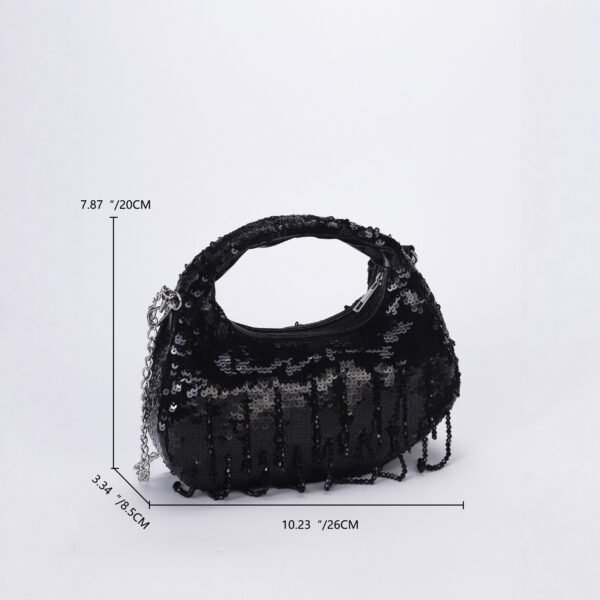 New Sequined Handbag - High-End Chain Crossbody Evening Bag