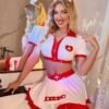 Cross-Border Foreign Trade European and American New Sexy Lingerie Sexy Female Nurse Uniform Sexy Suit Wholesale