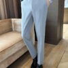 Anti-Wrinkle Suit Pants Men's Slim Fit Business Casual Dress Trousers