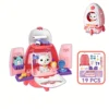 Pet Space Rocket Backpack - Pretend Play Vet & Makeup Set for Kids