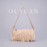 Straw Woven Tassel Shoulder Bag - Underarm Crossbody Bag