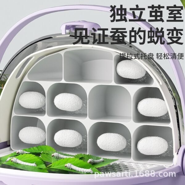 Silkworm Breeding Cage Space Capsule Silkworm Villa Observation Cabin Student Set Third Grade Silkworm Farming Warehouse Wholesale Delivery