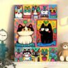 Large Size Cartoon Digital Oil Painting DIY Hand-Painted Coloring Kit