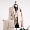 Plus Size Men's Business Casual Slim Wedding Groomsmen Dress Suit