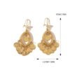 Bohemian Coin Wind Chime Ethnic Tassel Gold-Plated Peacock Earrings