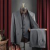 High-End Suit for Men, Pure Gray, Wrinkle-Resistant, Slightly Elastic, Formal Wear, Groom, Wedding, Best Man, Suit Set for Men