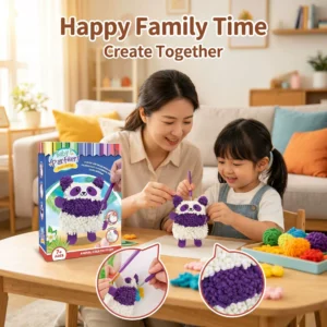 DIY Crochet Hook Craft Kit - Handmade Knitted Animal Toys